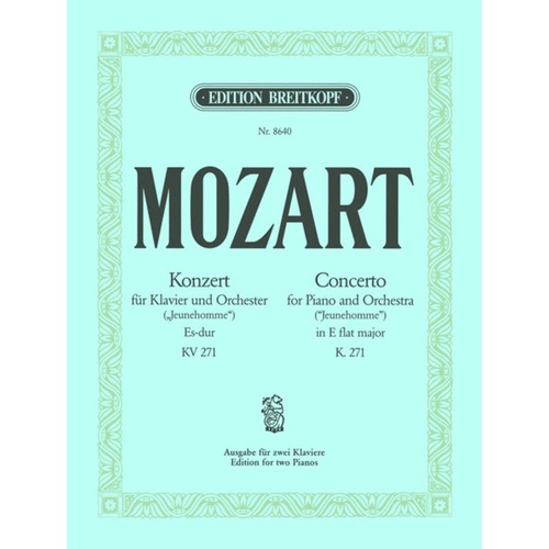 Concerto No 9 E Flat K 271 2 Piano 4 Hand Book