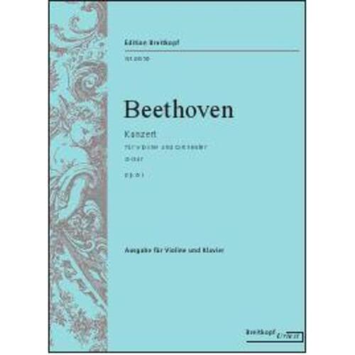 Concerto Op 61 D Ed Brown Violin Piano (Softcover Book)