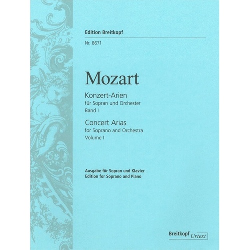 Concert Arias For Soprano Book 1