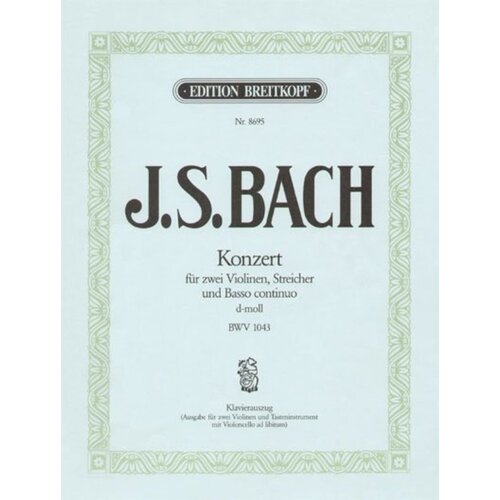 Concerto Bwv 1043 D Min 2 Ed Petrenz Violin Piano Book