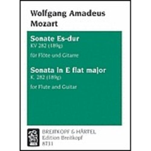 Sonata K 282 E Flat Flute Guitar Book