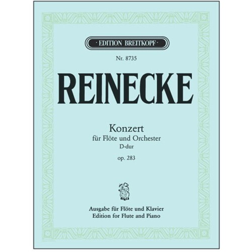 Reinecke - Concerto In D Op 283 Flute/Piano (Softcover Book)