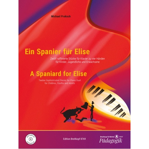 Spaniard For Elise Book/CD Piano Duet Book