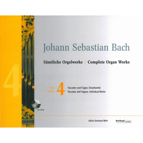 Complete Organ Works Vol 4 Book/CD-Rom Ed Zehnder Book