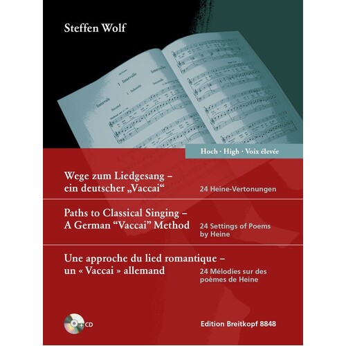 Paths To Classical Singing High Voice (Softcover Book/CD)