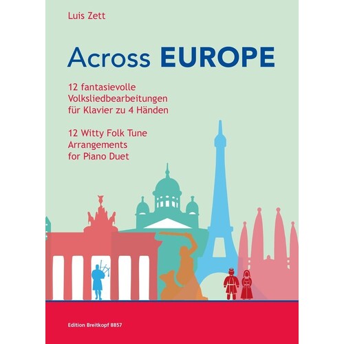 Zett Across Europe Piano Duet (Softcover Book)