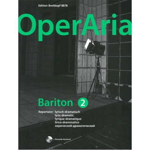 Operaria Baritone Vol 2 Lyric Dramatic (Softcover Book/CD)