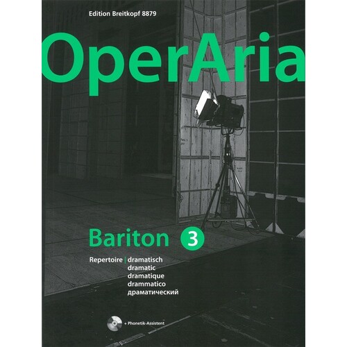 Operaria Baritone Vol 3 Dramatic (Softcover Book/CD)
