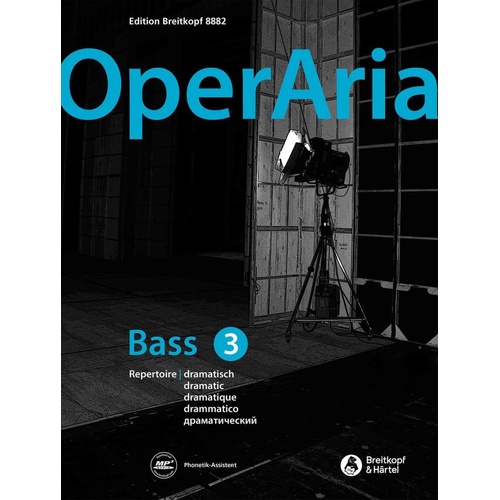 OperAria Bass Vol. 3 by Breitkopf & Härtel - Vocal Repertoire Anthology for Training and Auditions, 144 Pages