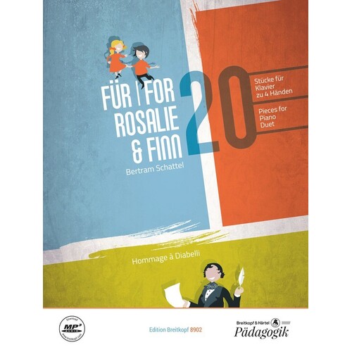 Schattel - For Rosalie And Finn 20 Pieces Piano Duet (Softcover Book)