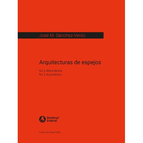 Arquitecturas De Espejos For 2 Accordions (Softcover Book)