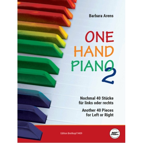 Arens - One Hand Piano 2 Another 40 Pieces For Left Or Right Sftcvr/Online Audio (Piano)