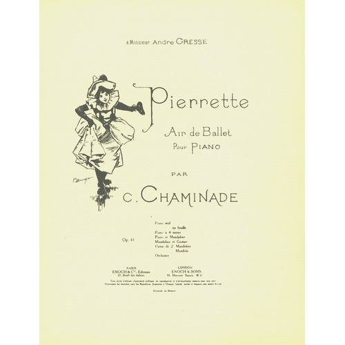 Chaminade - Pierrette Op. 41 Air de Ballet for Piano, Enoch & Cie, 5 Pages