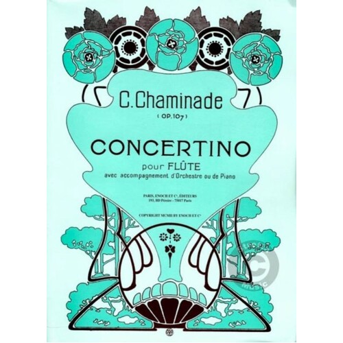 Chaminade - Concertino Op 107 Flute/Piano (Softcover Book)