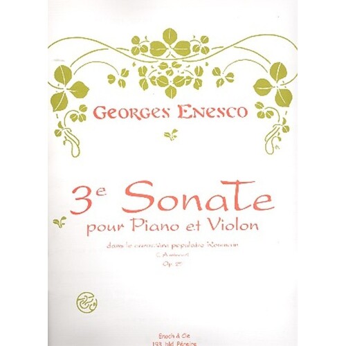 Sonata No 3 Op 25 Violin/Piano Book
