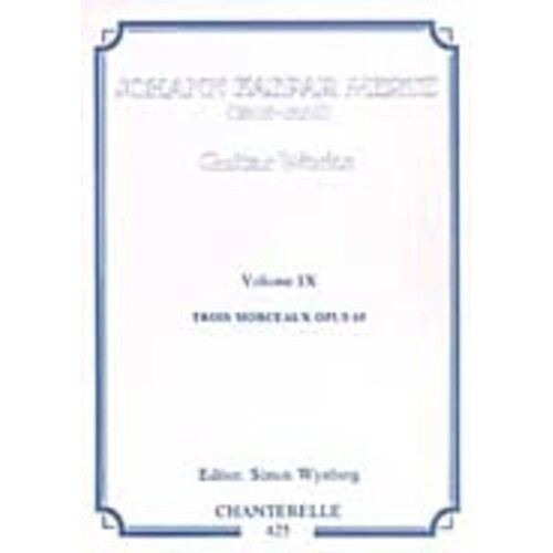 Guitar Works Book 9 Morceaux Op 65 Guitar Book