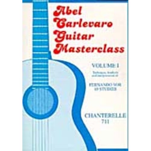 Guitar Masterclass Vol 1 10 Studies By Sor Book
