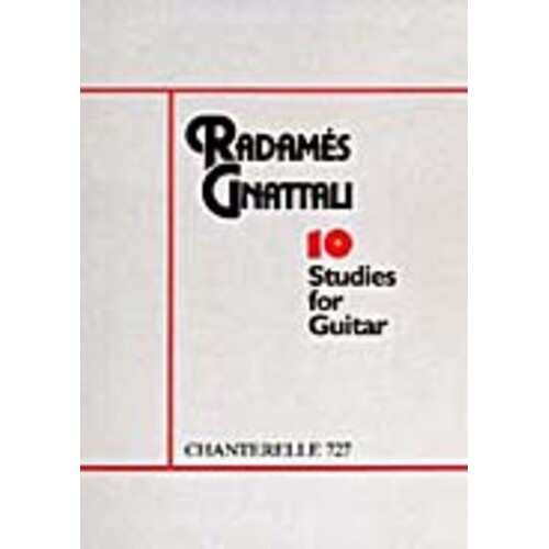 Gnattli - 10 Studies Guitar Ed Almeida (Softcover Book)