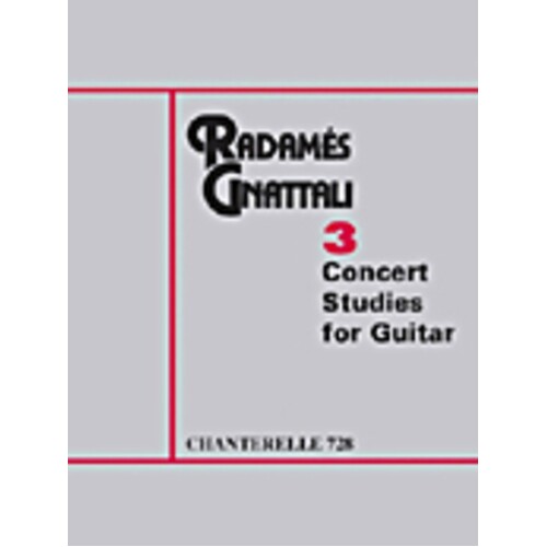 Gnattali - 3 Concert Studies 3 For Guitar (Softcover Book)