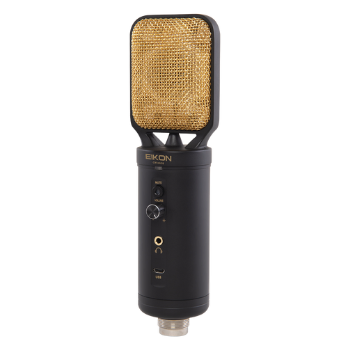 Eikon CM14USB USB/XLR Cardioid Condenser Microphone with Headphone Jack and Volume Control