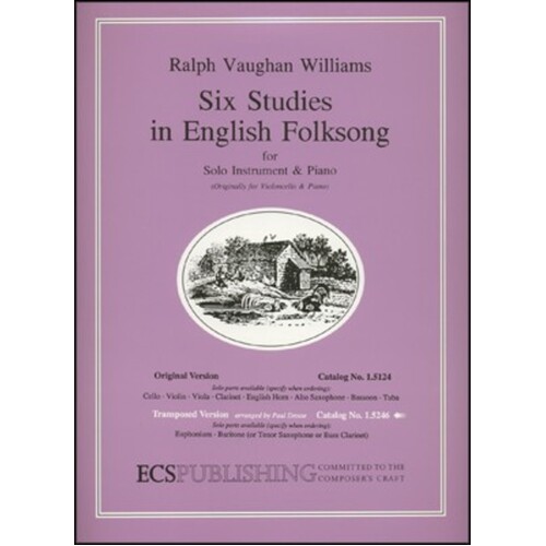 6 Studies In English Folksong Euph/Piano (Softcover Book)
