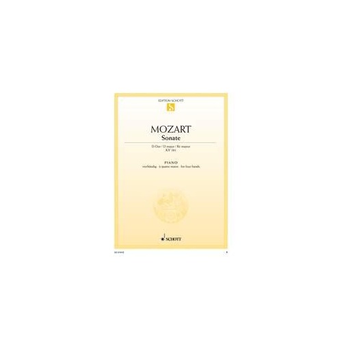 Mozart Sonata D Major K 381 for Piano Duet, Published by Schott Music, 24 Pages, Edited by Monika Twelsiek
