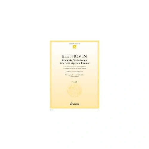 Beethoven - 6 Easy Variations G Major Woo 77 for Piano