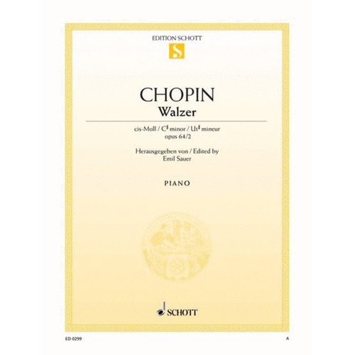 Waltz Op 64 No 2 C Sharp Min Book
