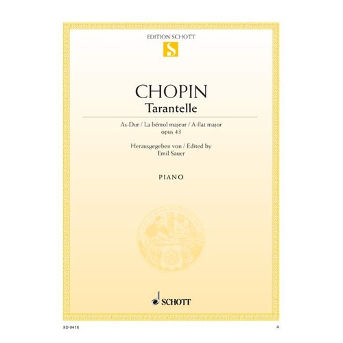 Tarantella in A Flat Op 43 Piano Sheet Music
