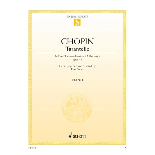 Tarantella in A Flat Op 43 Piano Sheet Music