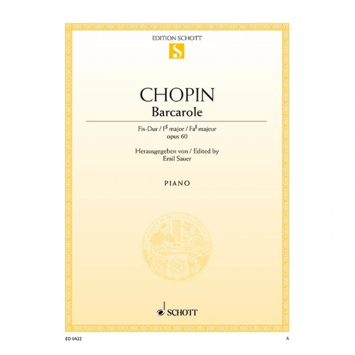 Barcarolle in F Sharp Minor Op 60 for Piano Solo