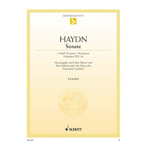 Sonata in E Minor Hob XVI/34 for Piano Solo