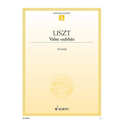 Valse oubliée Piano Solo Sheet Music