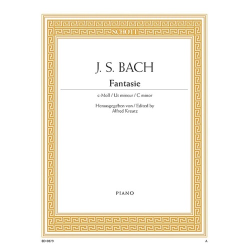 Bach - Fantasy C Minor Bwv 906 Piano (Softcover Book)