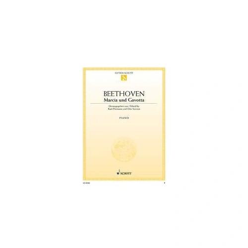 Beethoven - Marcia C Major / Gavotta F Major Op. 45 Piano Duet by Schott Music, 12 Pages