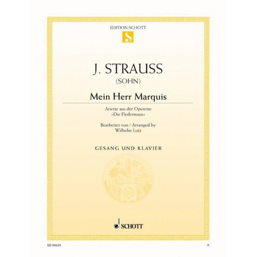 Mein Herr Marquis Col Sop/Piano Book