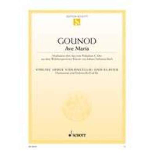 Bach/Gounod - Ave Maria Violin/Piano (Softcover Book)