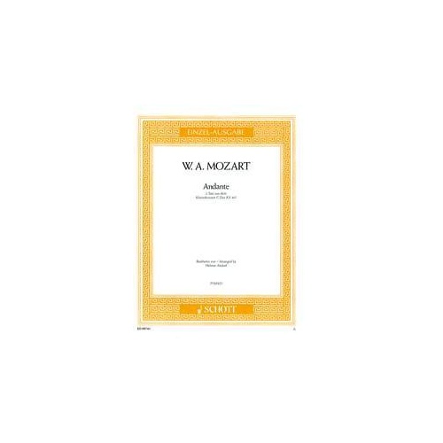 Mozart Concerto K 467 C Major Andante Elvira Madigan Theme for Piano - Schott Music, 4 Pages