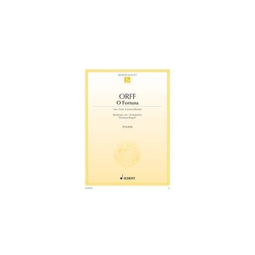 O Fortuna from Carmina Burana Easy Piano Arrangement by Hermann Regner