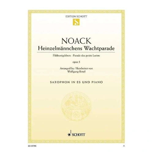 Noack - Flibbertigibbets Op 5 for Alto Saxophone and Piano