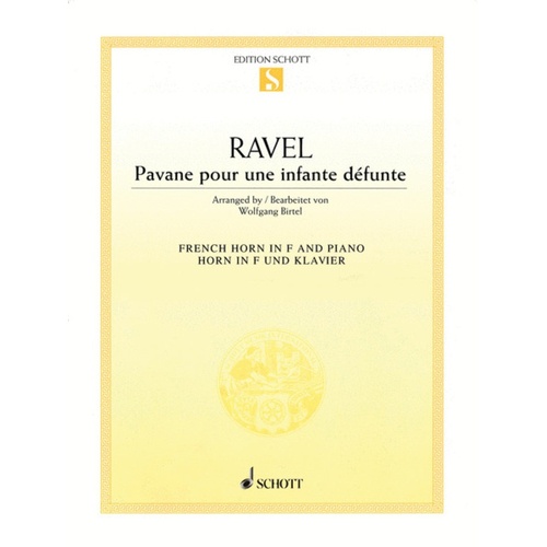 Pavane Pour Une Infante Defunte French Horn/Piano Book