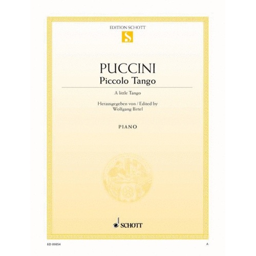 Puccini - Piccolo Tango For Piano (Sheet Music) Book