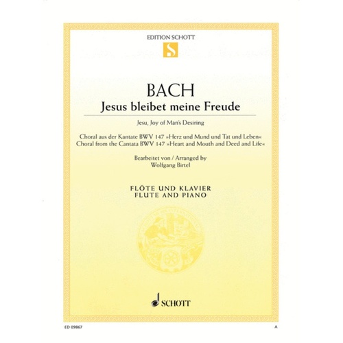 Jesu Joy Of Mans Desiring Flute/Piano Book