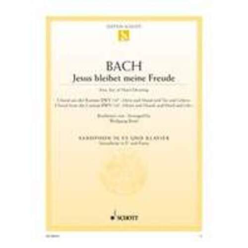 Jesu Joy Of Mans Desiring Alto Sax/Piano Book