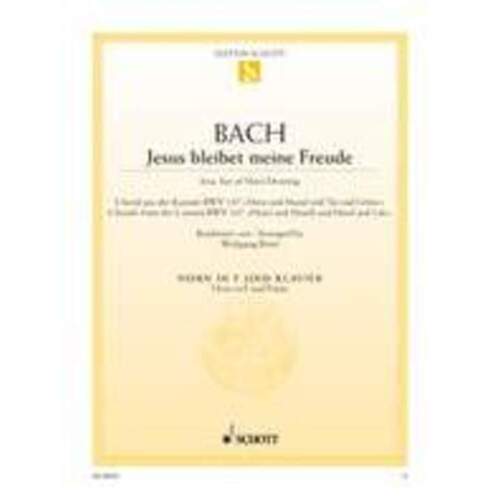 Jesu Joy Of Mans Desiring Horn In F/Piano Book