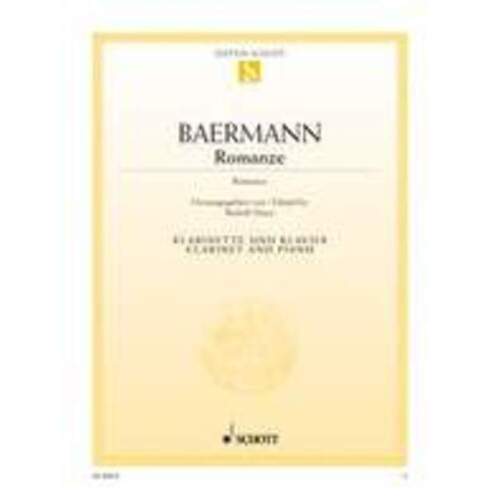 Baermann - Romance Clarinet/Piano (Softcover Book)