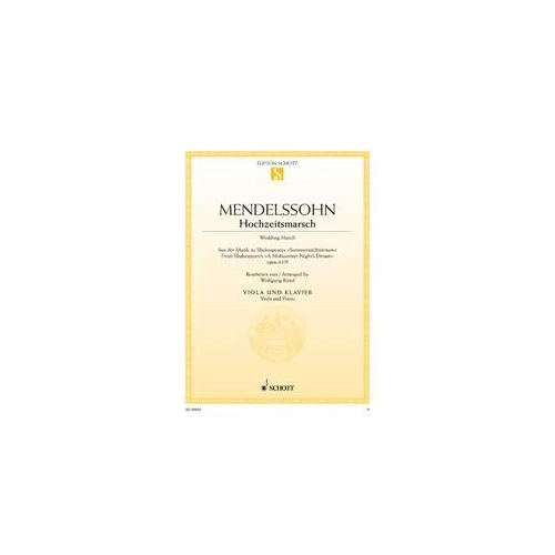 Mendelssohn Wedding March for Viola and Piano Arrangement