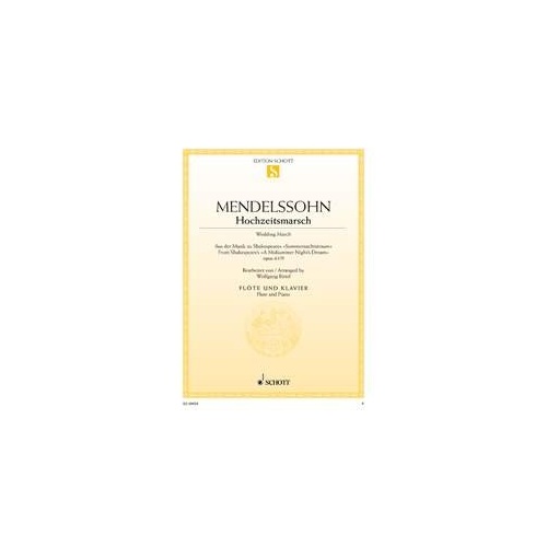 Mendelssohn Wedding March for Flute and Piano Arrangement