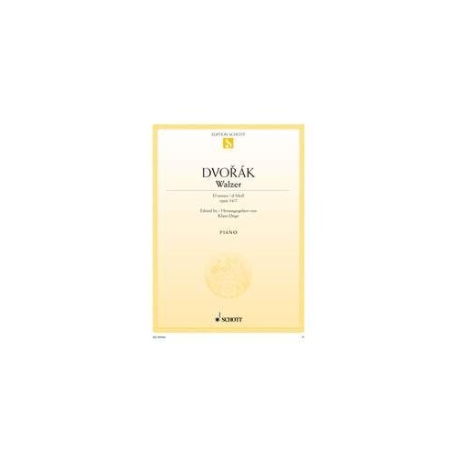 Dvorak Waltz in D Minor Op. 54 No. 7 for Piano Solo - 8 Pages, Schott Music