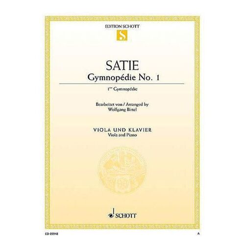 Gymnopedie No 1 Viola And Piano (Softcover Book)
